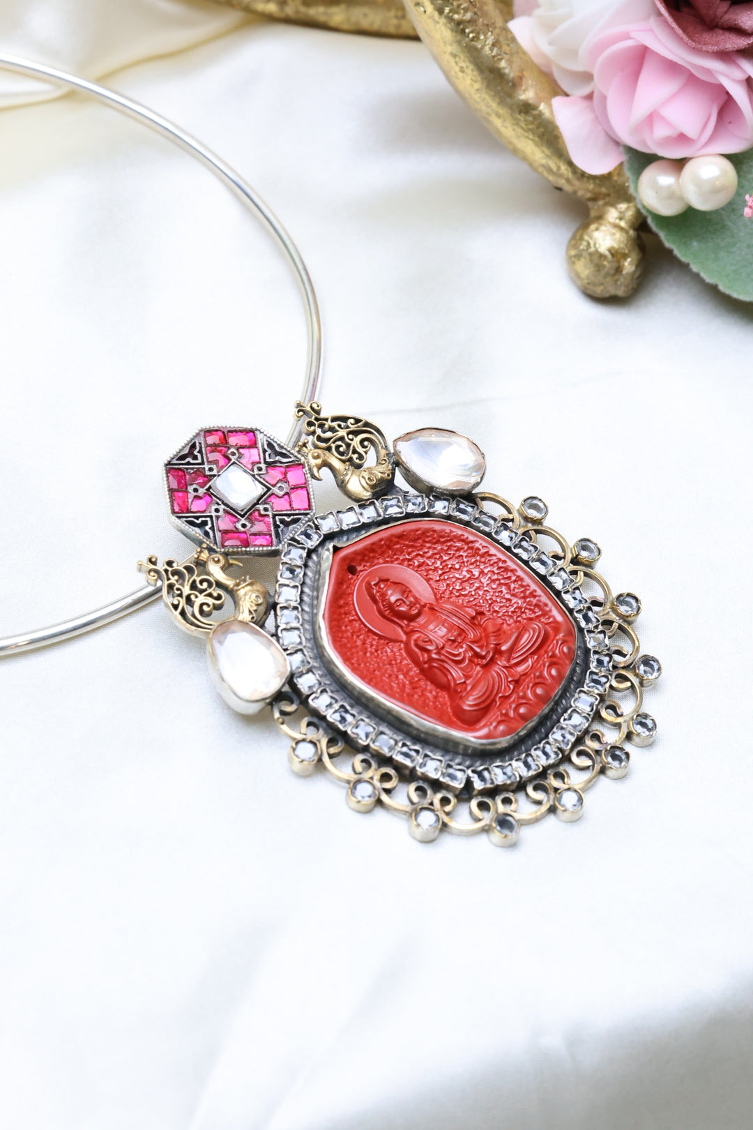 92.5 Bodhi Grace – Where Serenity Meets Royal Splendor Pendant