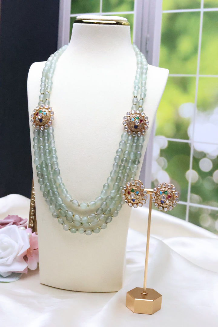 Glass Bead Multilayered Mala [10190]