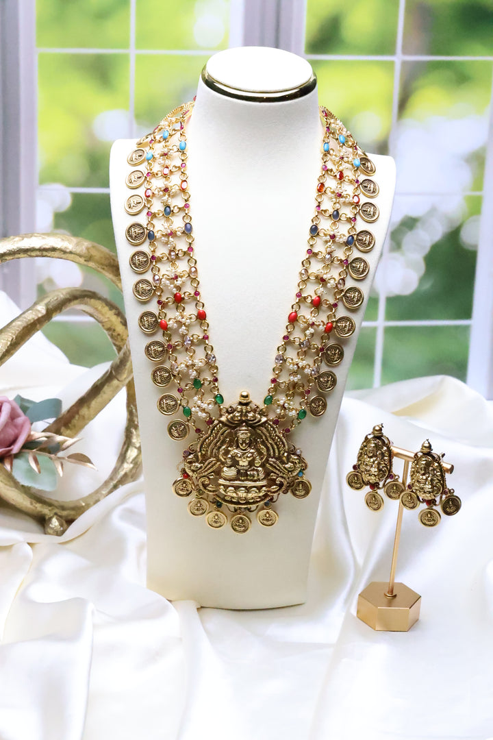 Lakshmi Cluster Pearl Statement Mala [11043]