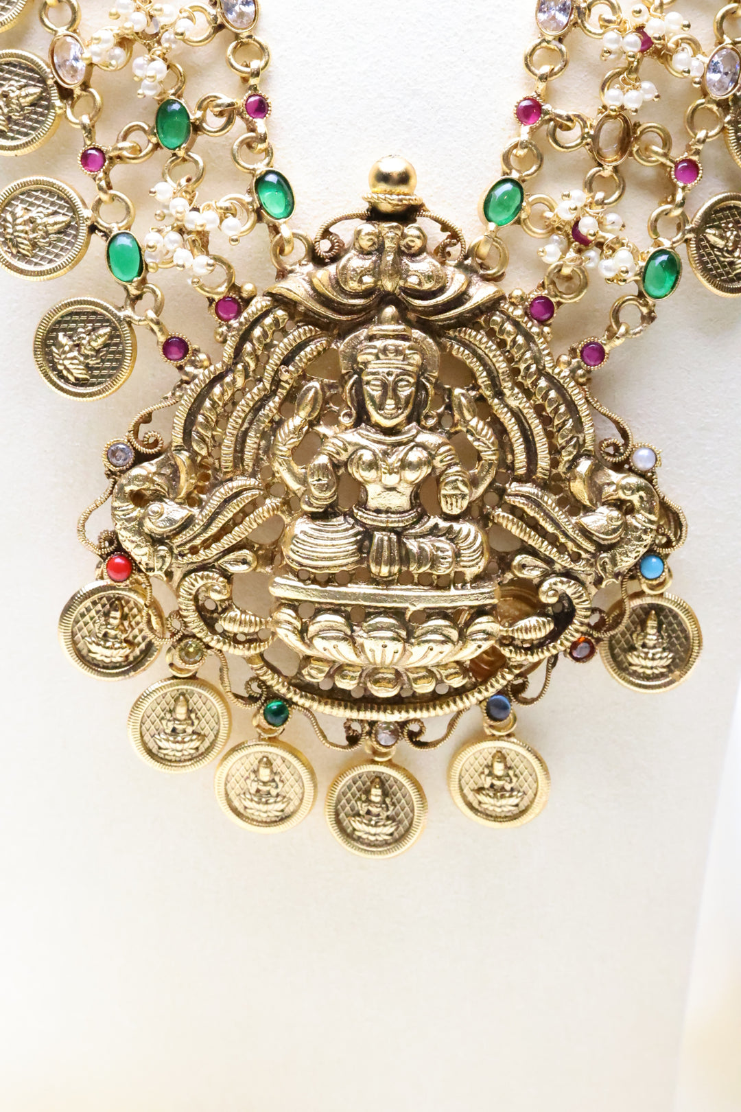 Lakshmi Cluster Pearl Statement Mala [11043]