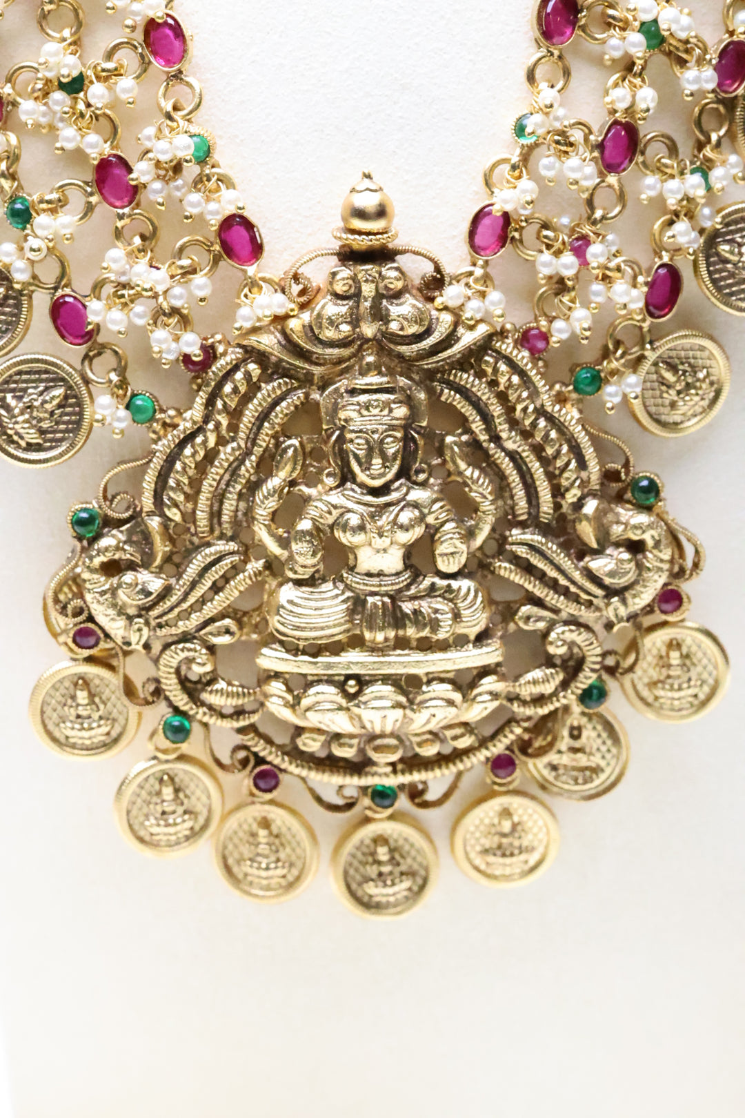 Lakshmi Cluster Pearl Statement Mala [11043]
