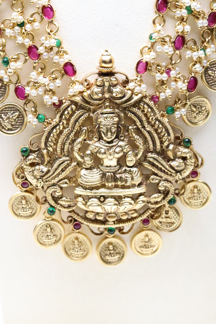 Lakshmi Cluster Pearl Statement Mala [11043]