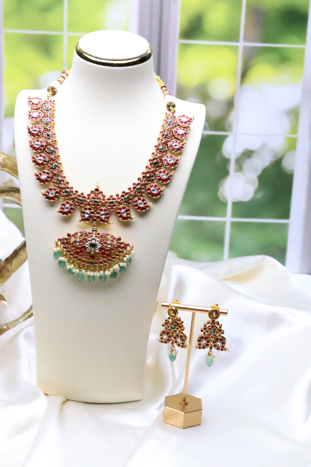 Reversible Kemp/Jadau Necklace [11085]