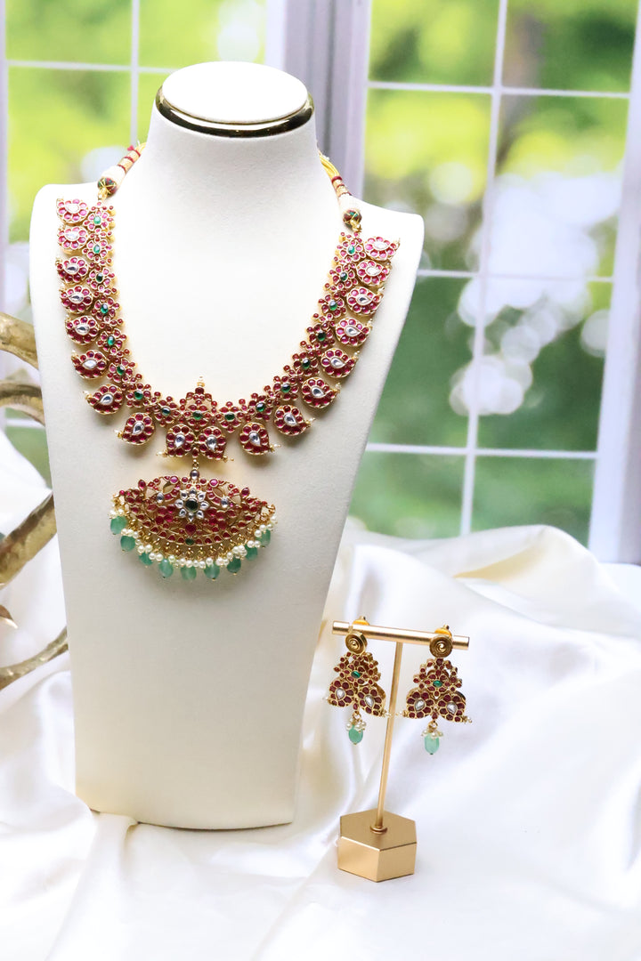 Reversible Kemp/Jadau Necklace [11085]