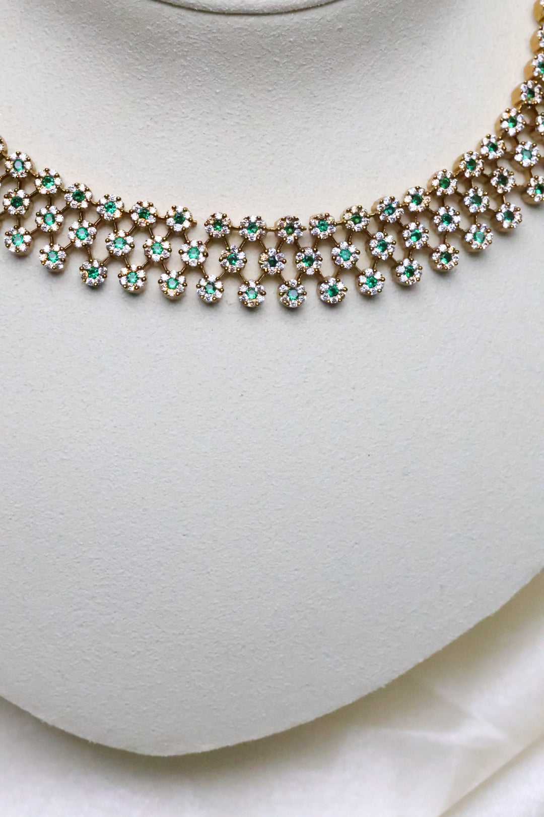 Diamond Look alike Necklace [11692]
