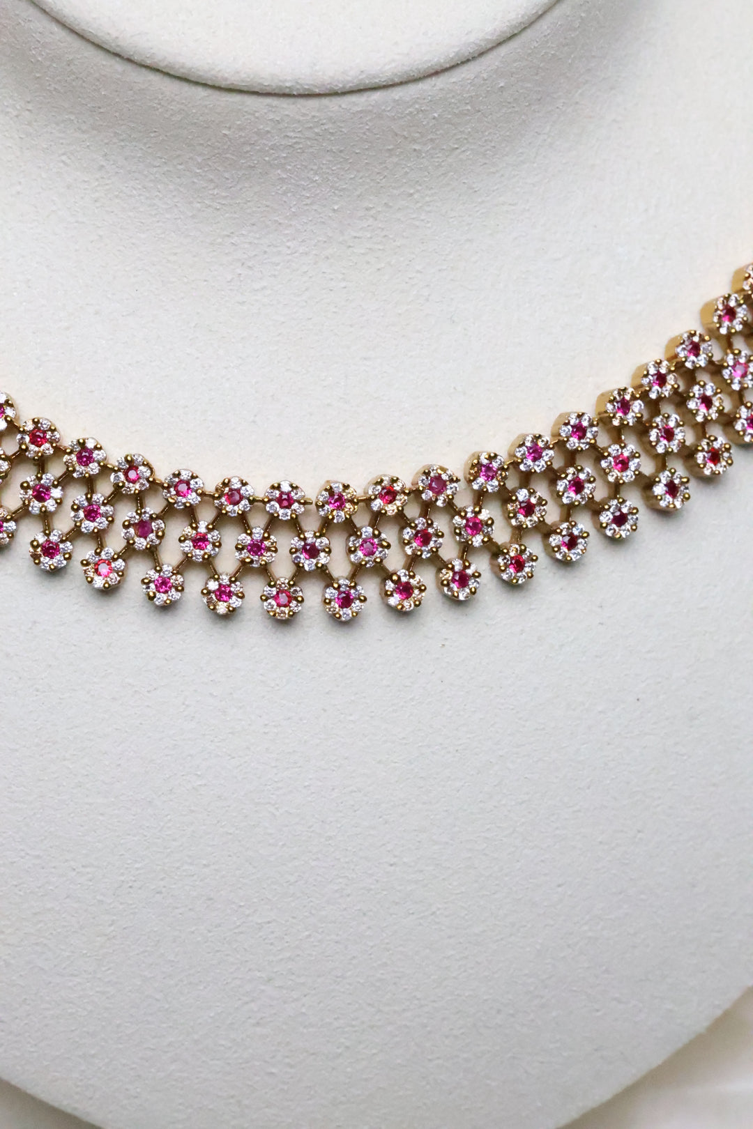 Diamond Look alike Necklace [11692]