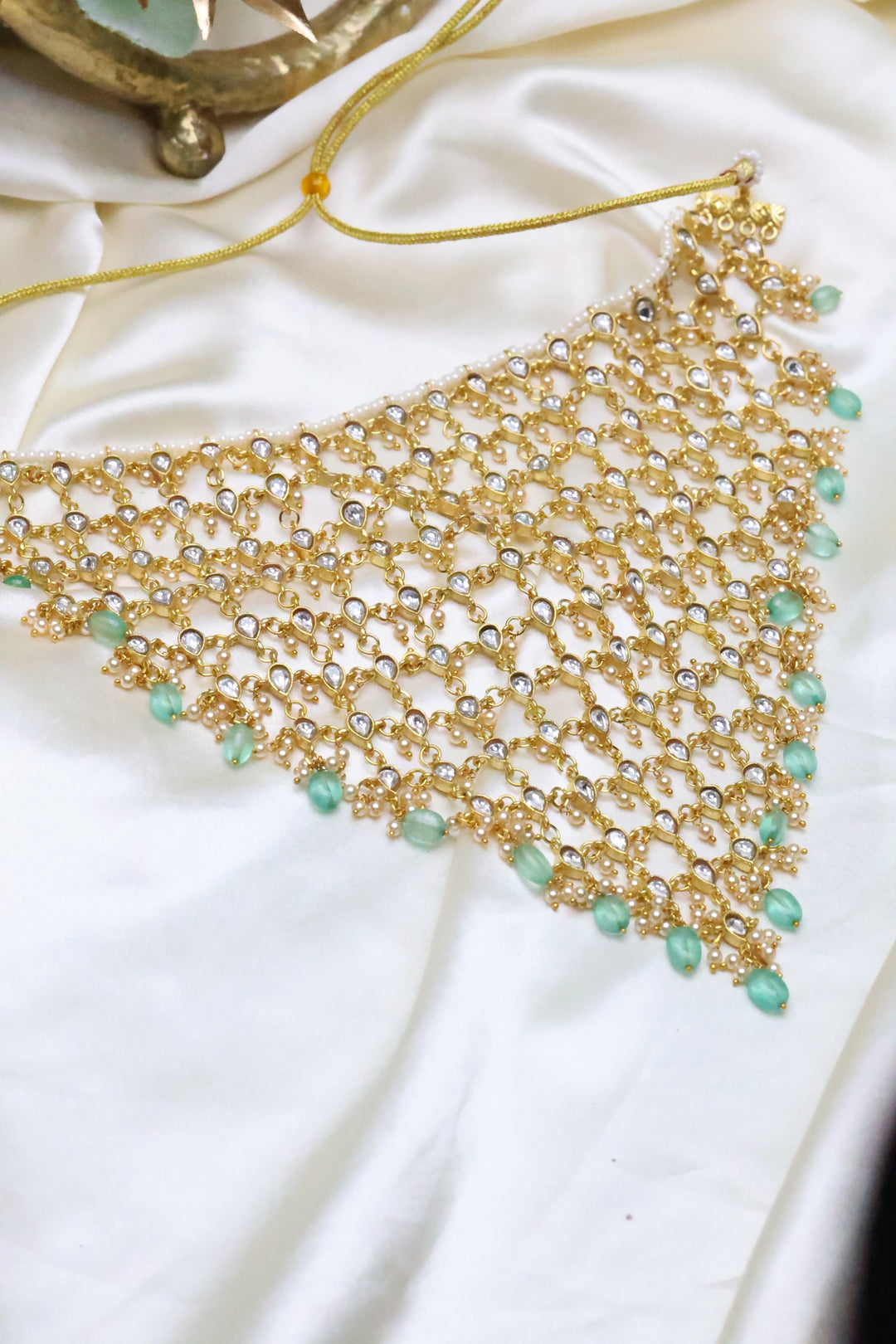 Statement Kundan Jadau Tassel Choker [11726]