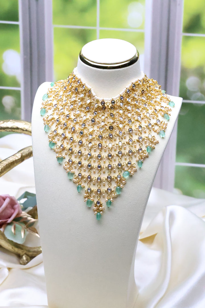 Statement Kundan Jadau Tassel Choker [11726]
