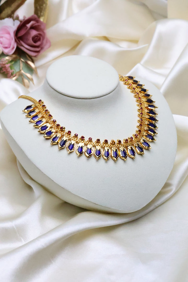Kerala Style Naga - Design Necklace [11823]