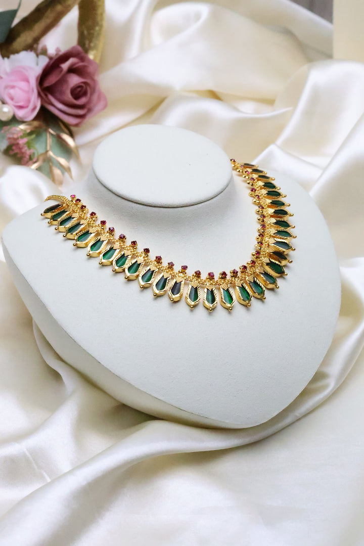 Kerala Style Naga - Design Necklace [11823]