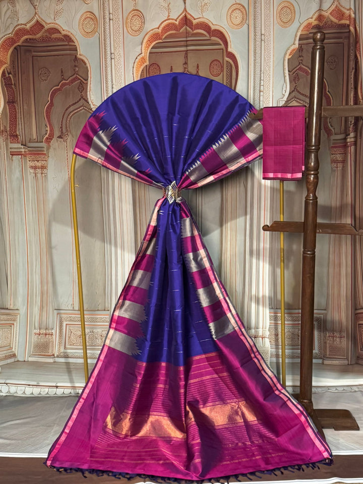 Premium Kanjeevaram: Blue/Purple [12380]