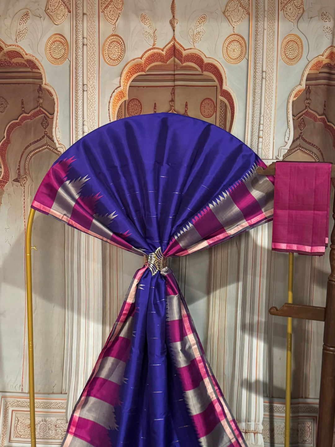 Premium Kanjeevaram: Blue/Purple [12380]