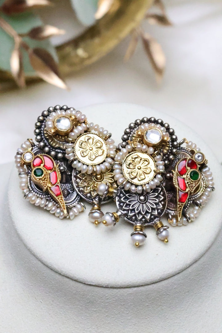 92.5 Silver Collection: Fusion Necklace (184 gms) [12069]