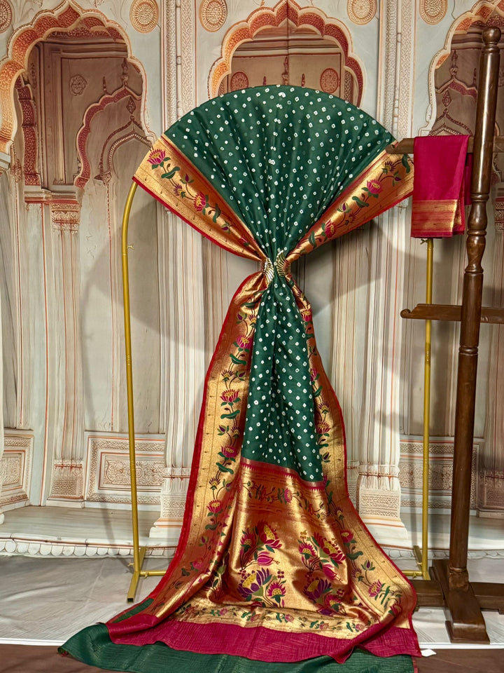 Bandhini Paithani Silk Saree [12673]