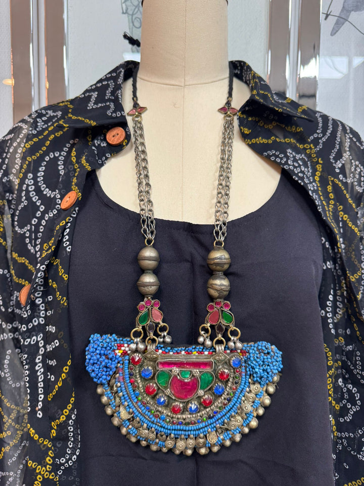 Afghani Collection: Statement Threaded Necklace [12377]