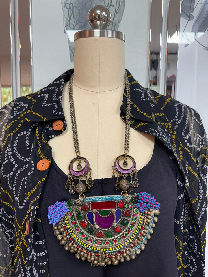 Afghani Collection: Statement Threaded Necklace [12377]