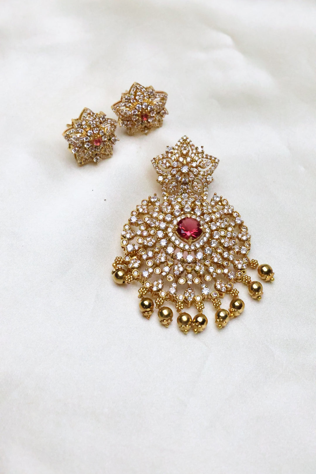 Floral Burst Pendant Set [12025]