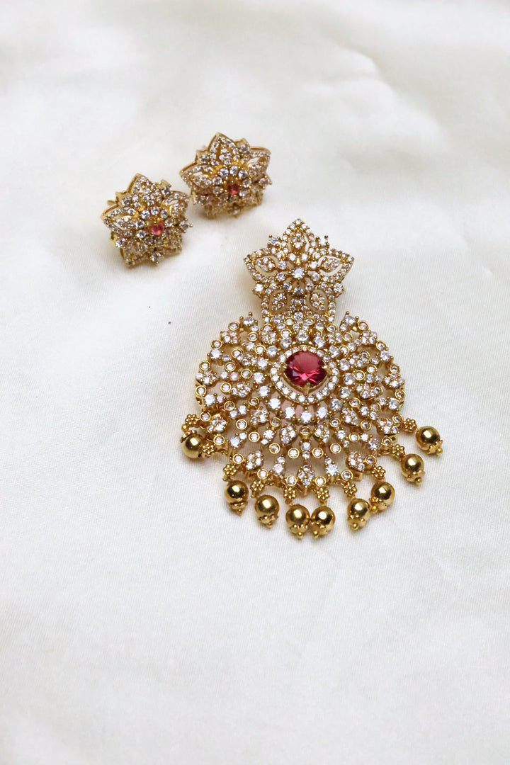 Floral Burst Pendant Set [12025]