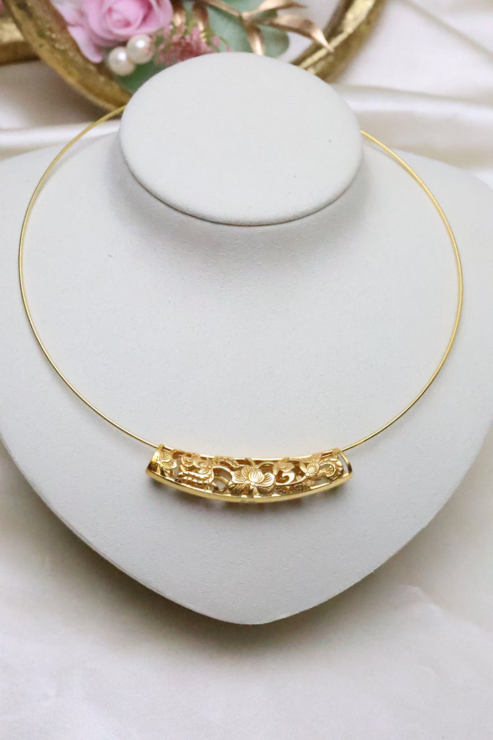 92.5 Silver Golden Bloom Bar Pendant Only [12090]