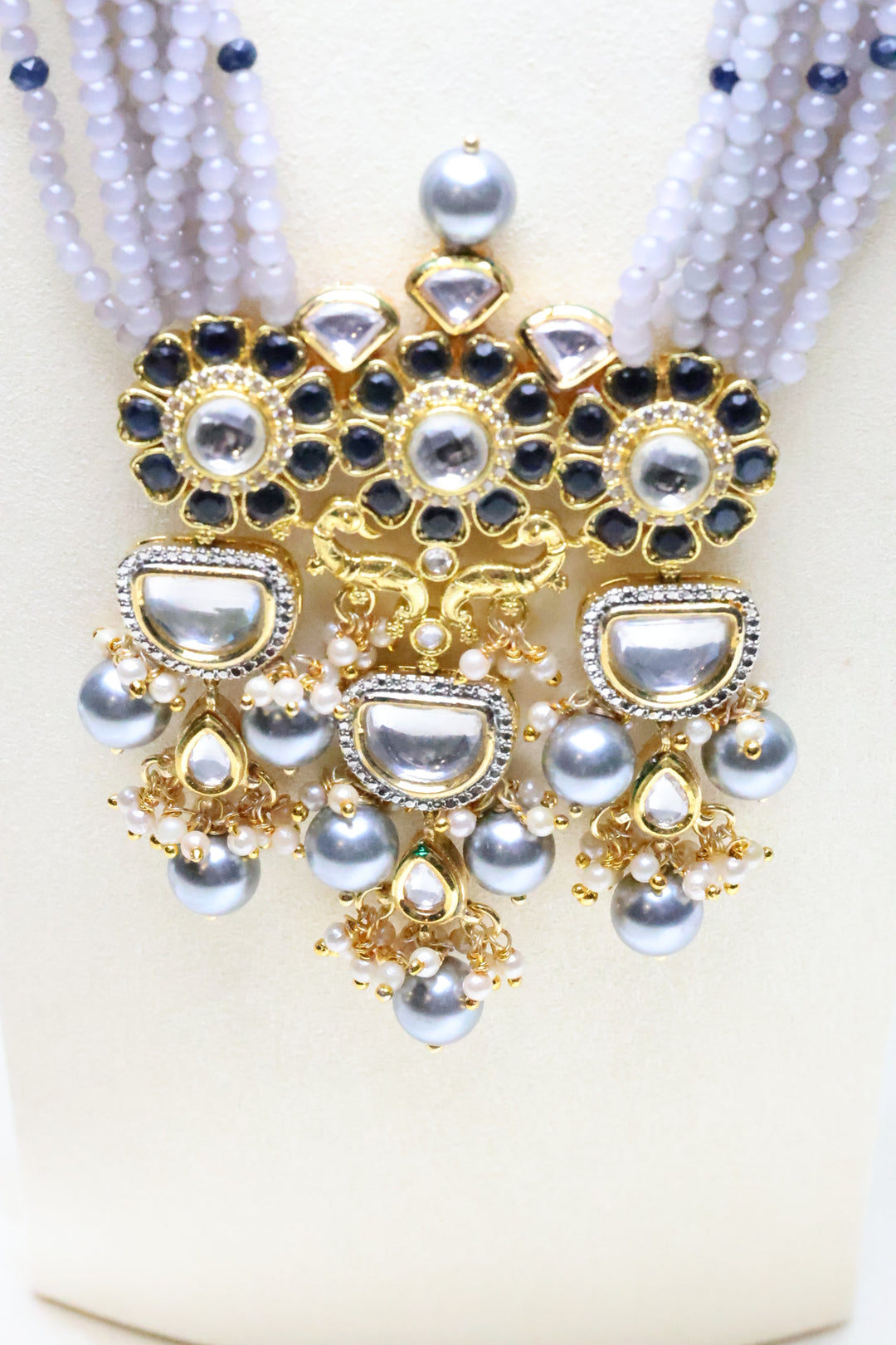 Grey Hydrobead Necklace [3822]