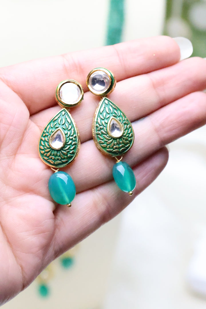 Hydrobead Mala with Meena Pendant [12209]