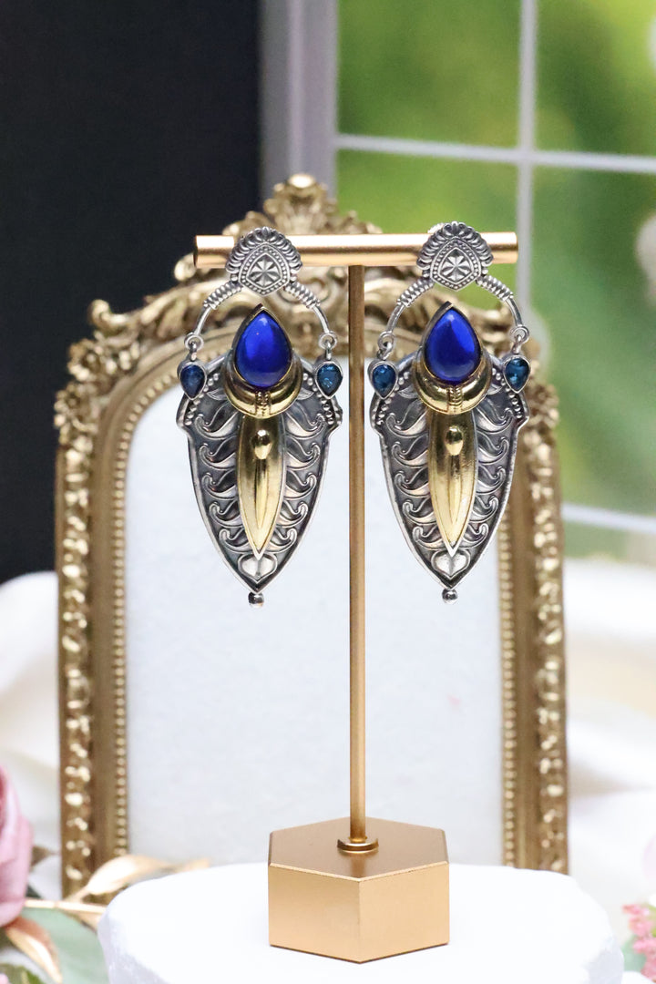 Dual Tone Contemporary GS Earring [11833]