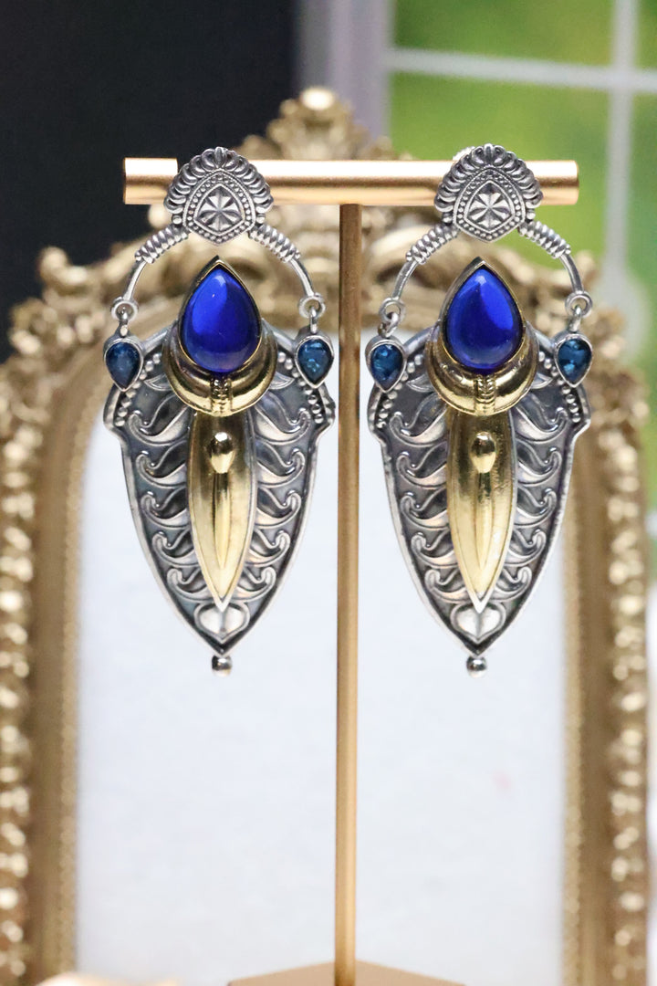 Dual Tone Contemporary GS Earring [11833]