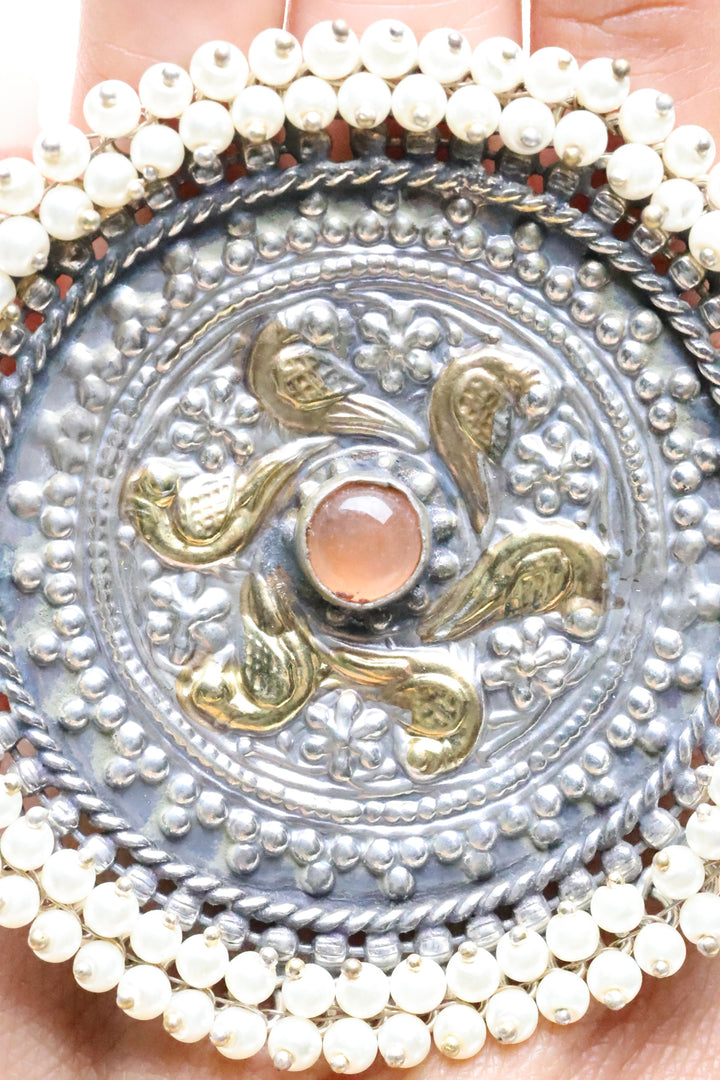 Adjustable Statement Medallion Ring [7487]