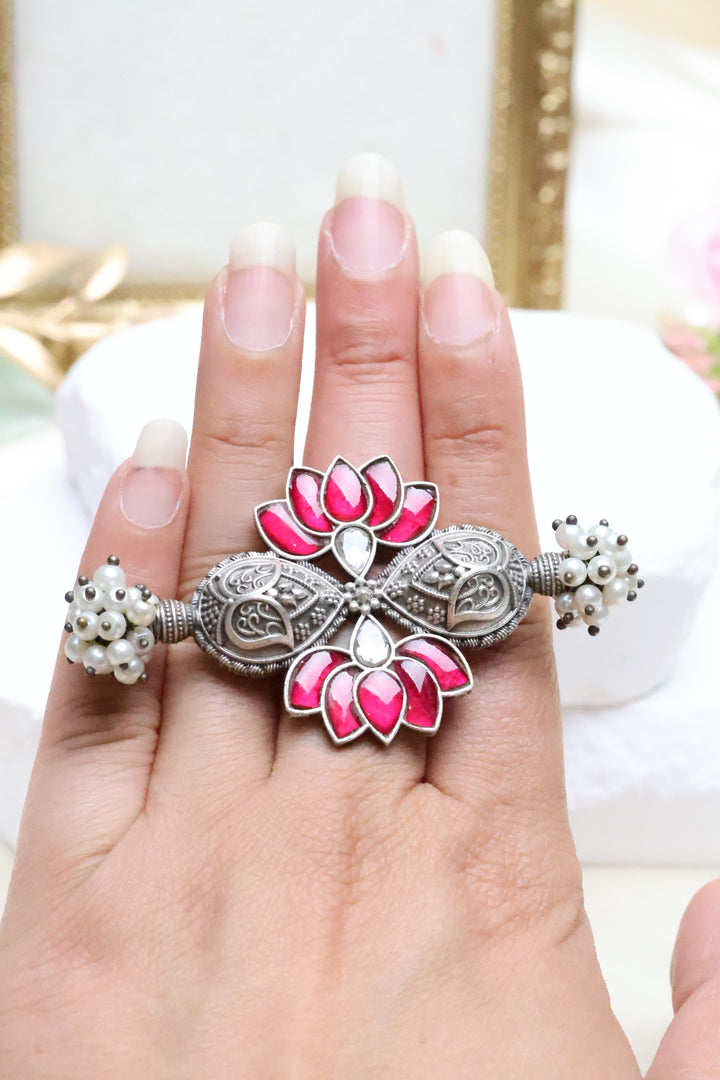 Adjustable Jadau Lotus Ring [4746]