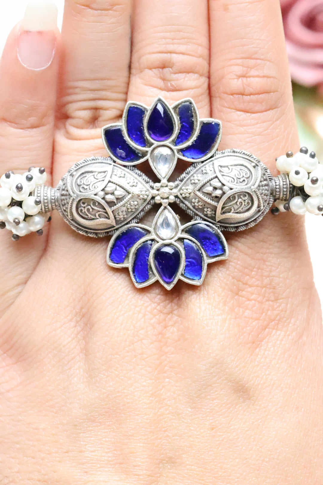 Adjustable Jadau Lotus Ring [4746]