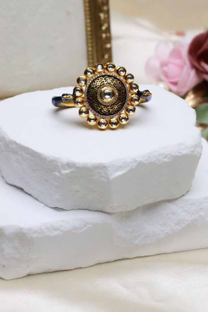 Adjustable Two finger Peacock Ring [3736]