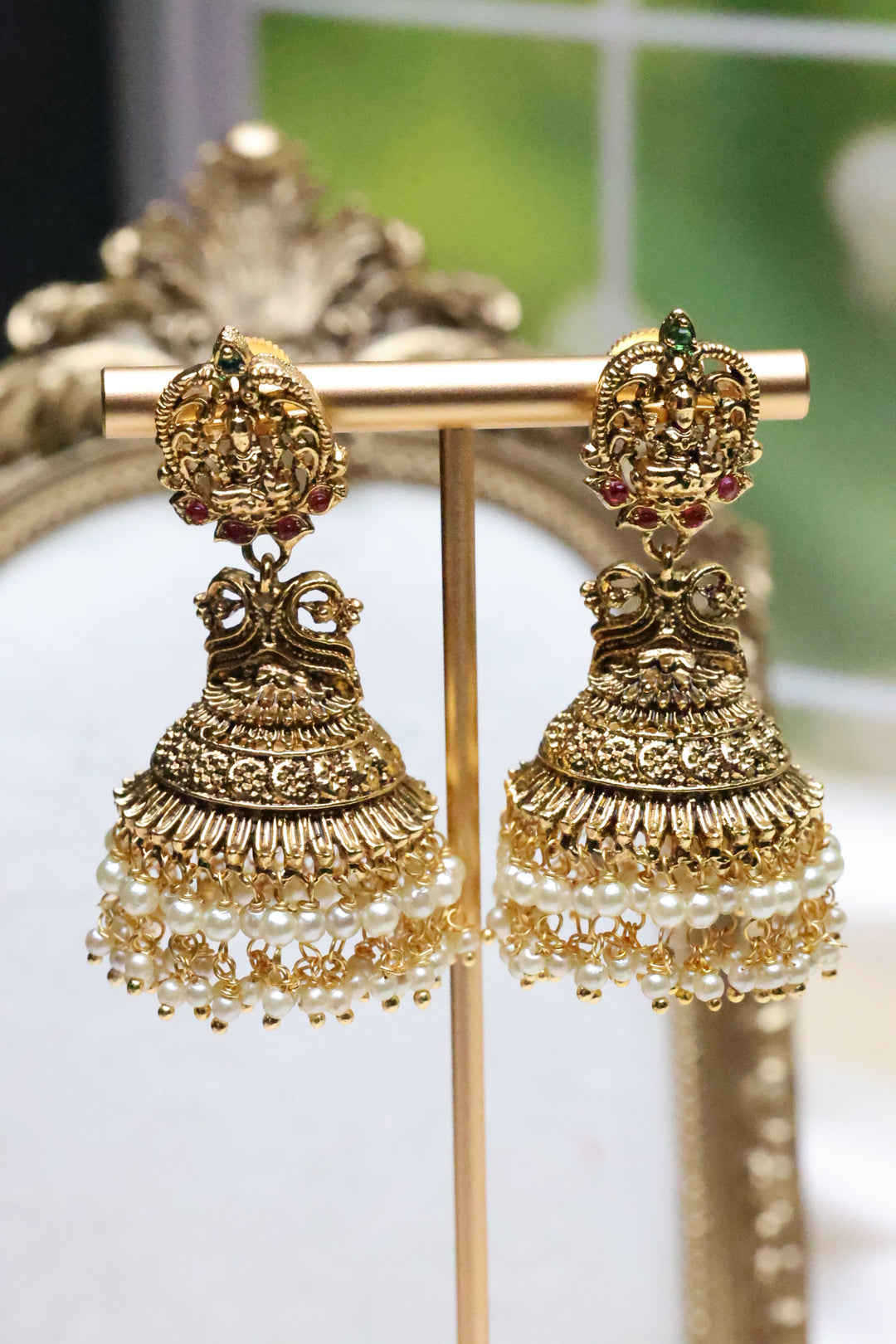 Lakshmi Jhumka with Pearls [9124]