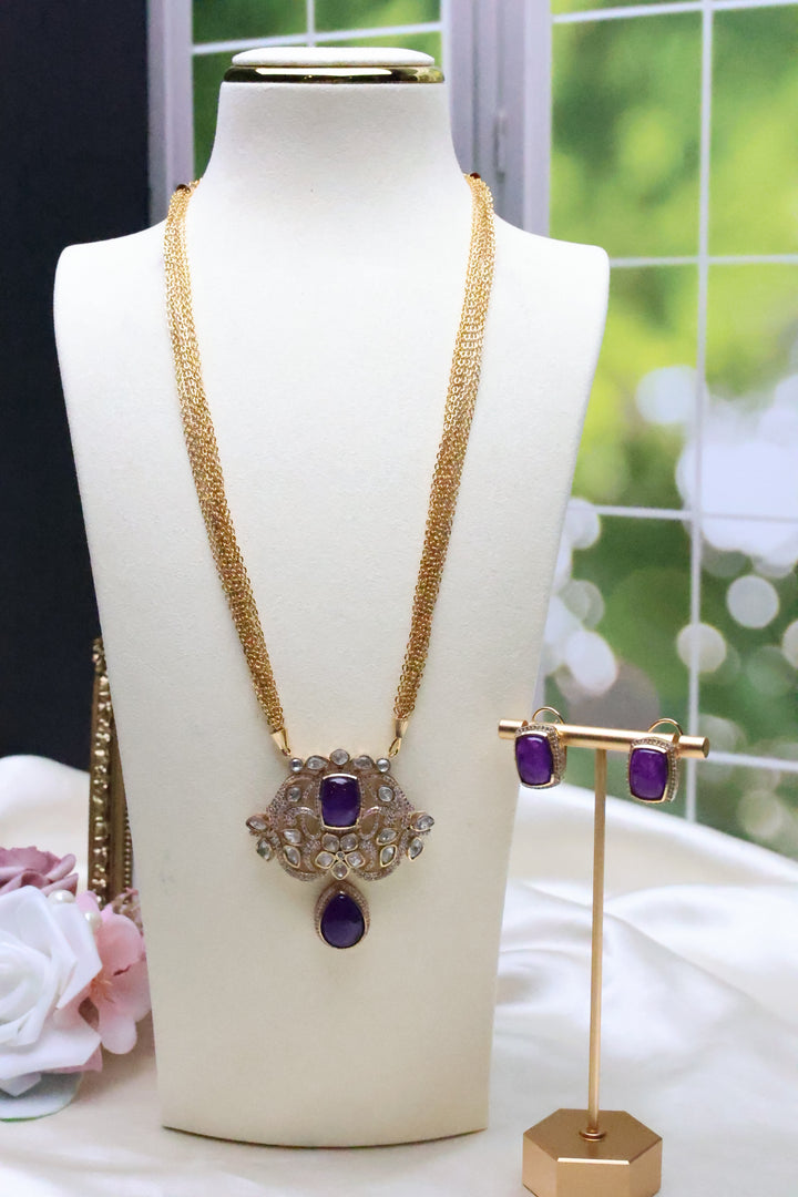 Kundan doublet Pendant set [9886]
