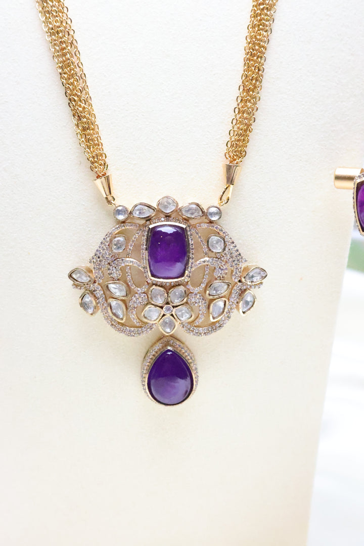 Kundan doublet Pendant set [9886]