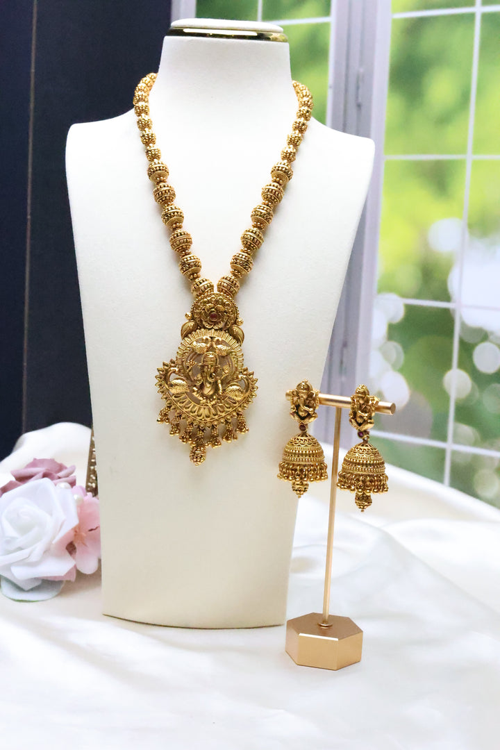 Antique Ganesha Necklace [10133]