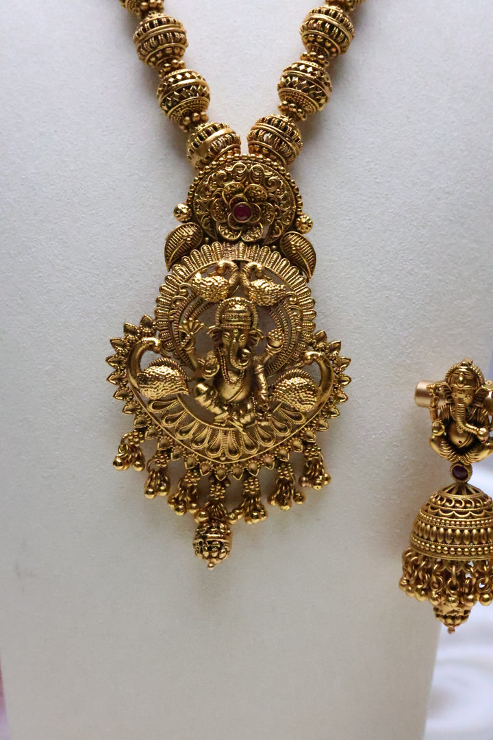 Antique Ganesha Necklace [10133]