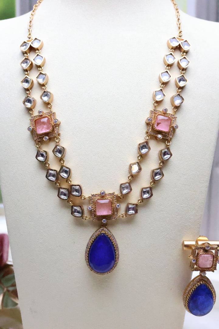 Kundan Double Layer Doublet Necklace [12338]