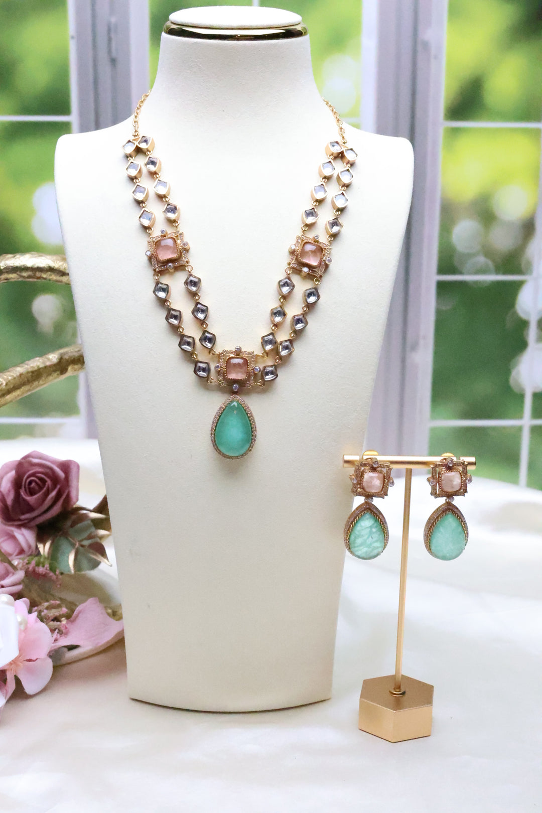 Kundan Double Layer Doublet Necklace [12338]