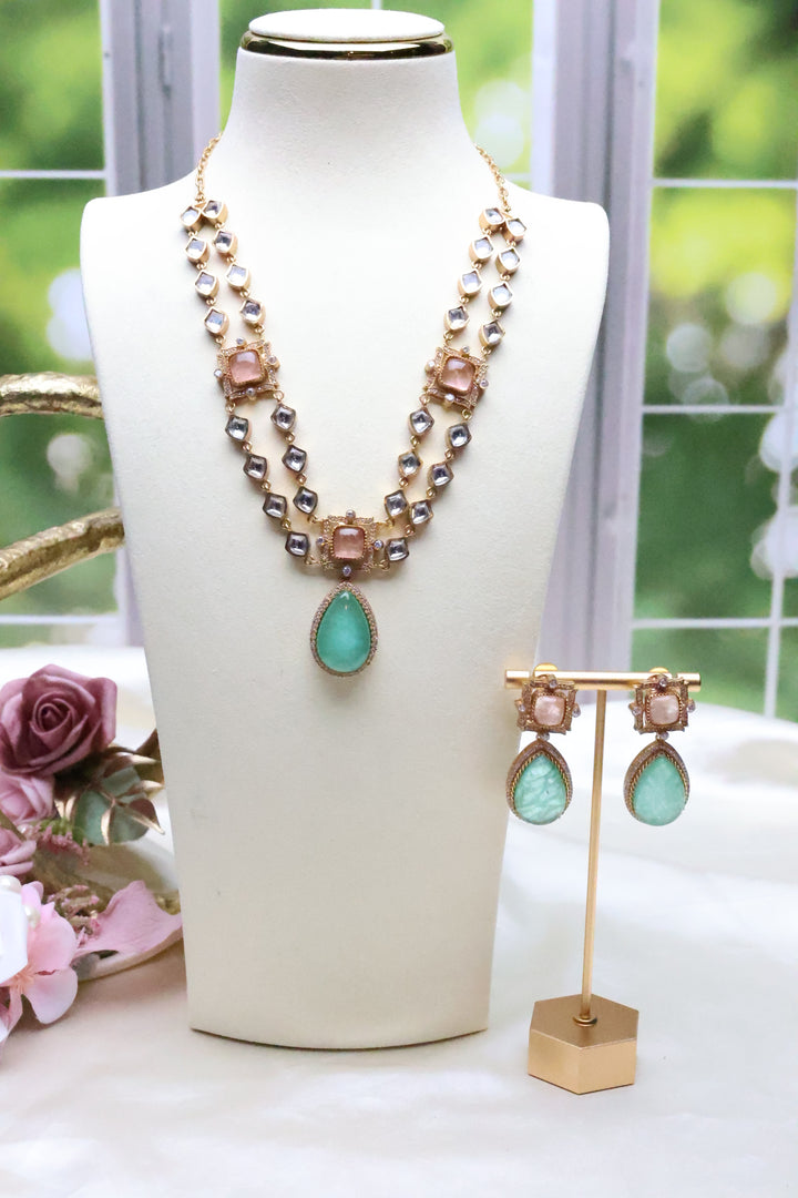 Kundan Double Layer Doublet Necklace [12338]