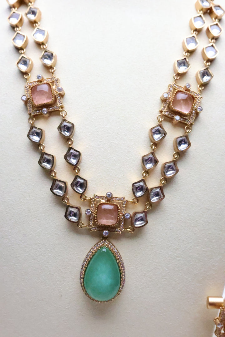 Kundan Double Layer Doublet Necklace [12338]