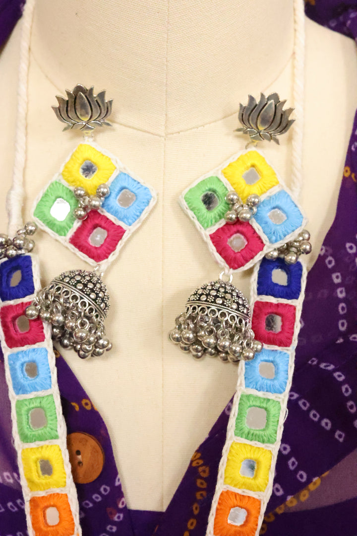 Navratri Collection: Fabric Long Mala [12361]