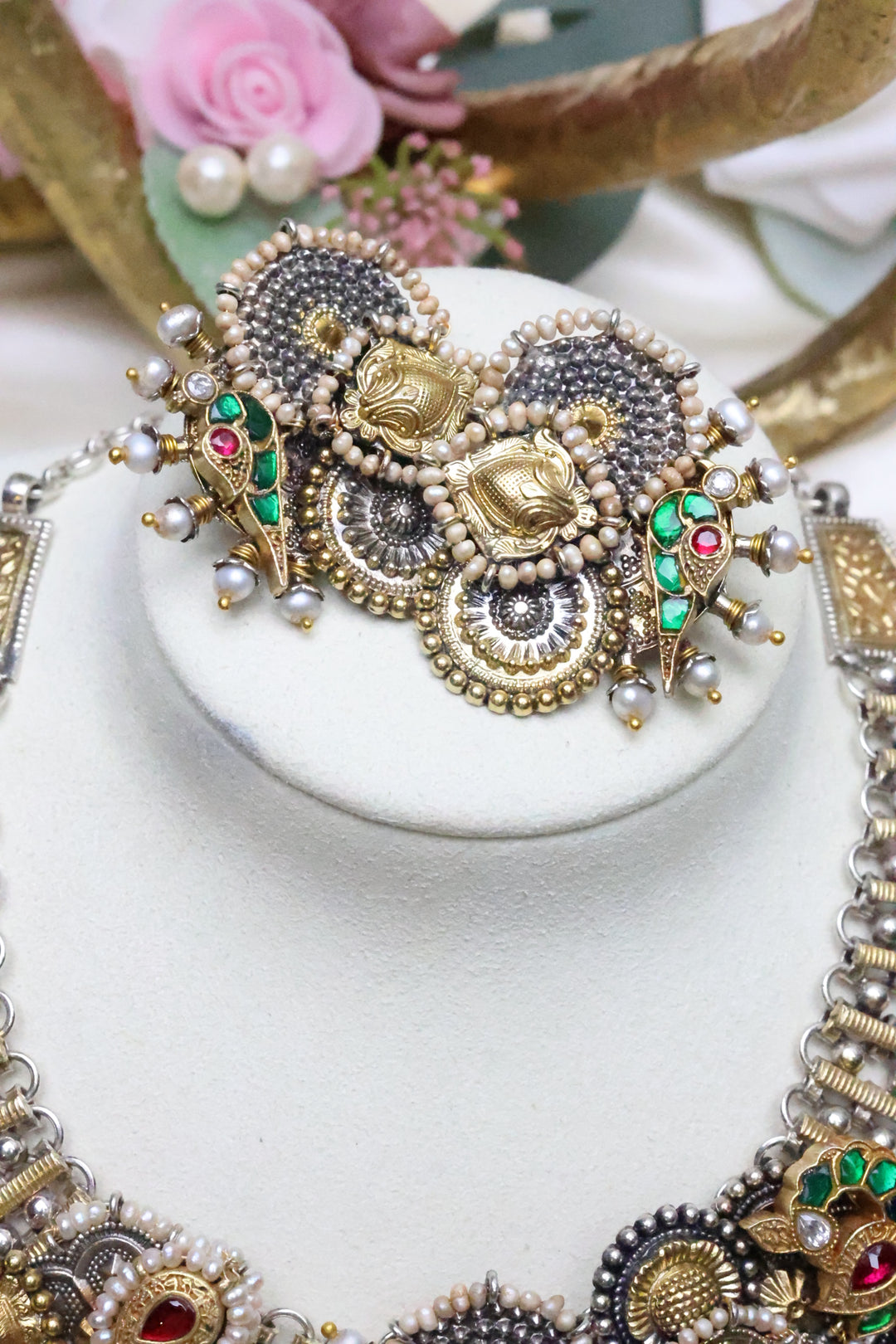 92.5 Silver Fusion Necklace (158 gms) [12068]