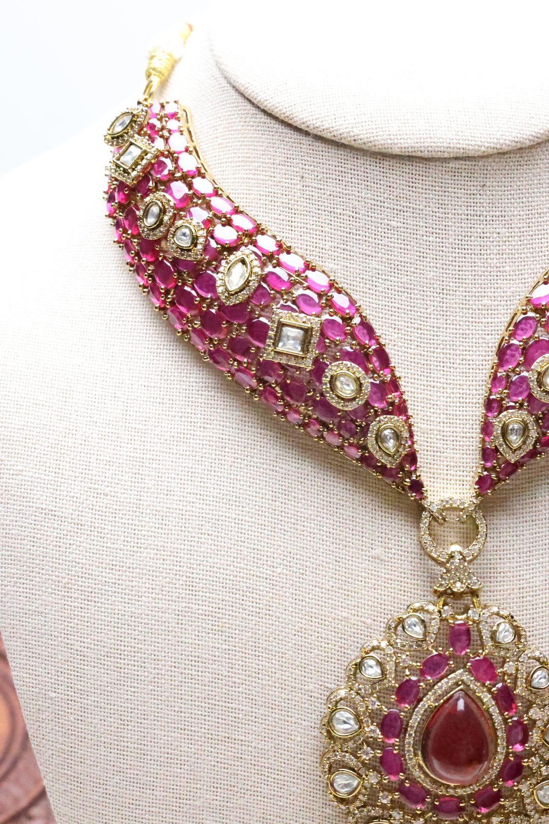 Statement Ruby/Emerald Necklace [12570]