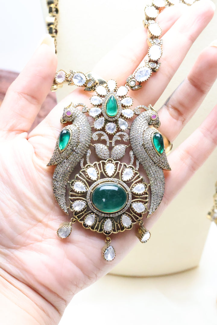 Moissanite Peacock Mala [12229]