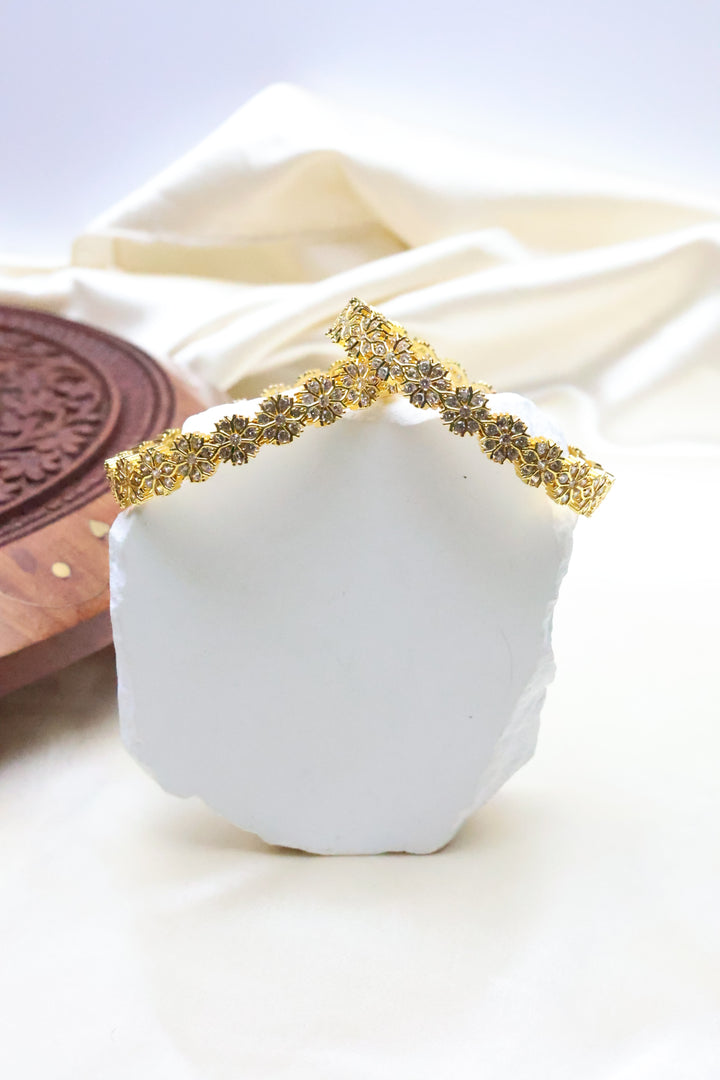AD Diamond lookalike Bangles [12215]
