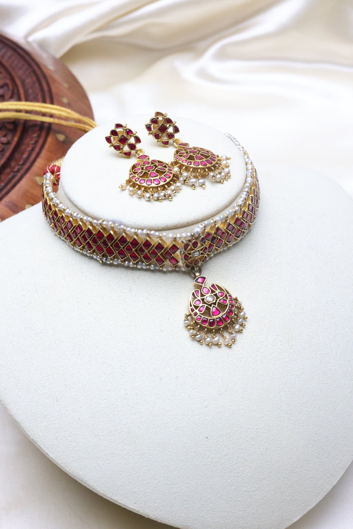 92.5 Silver Choker (68 gms) [12817]