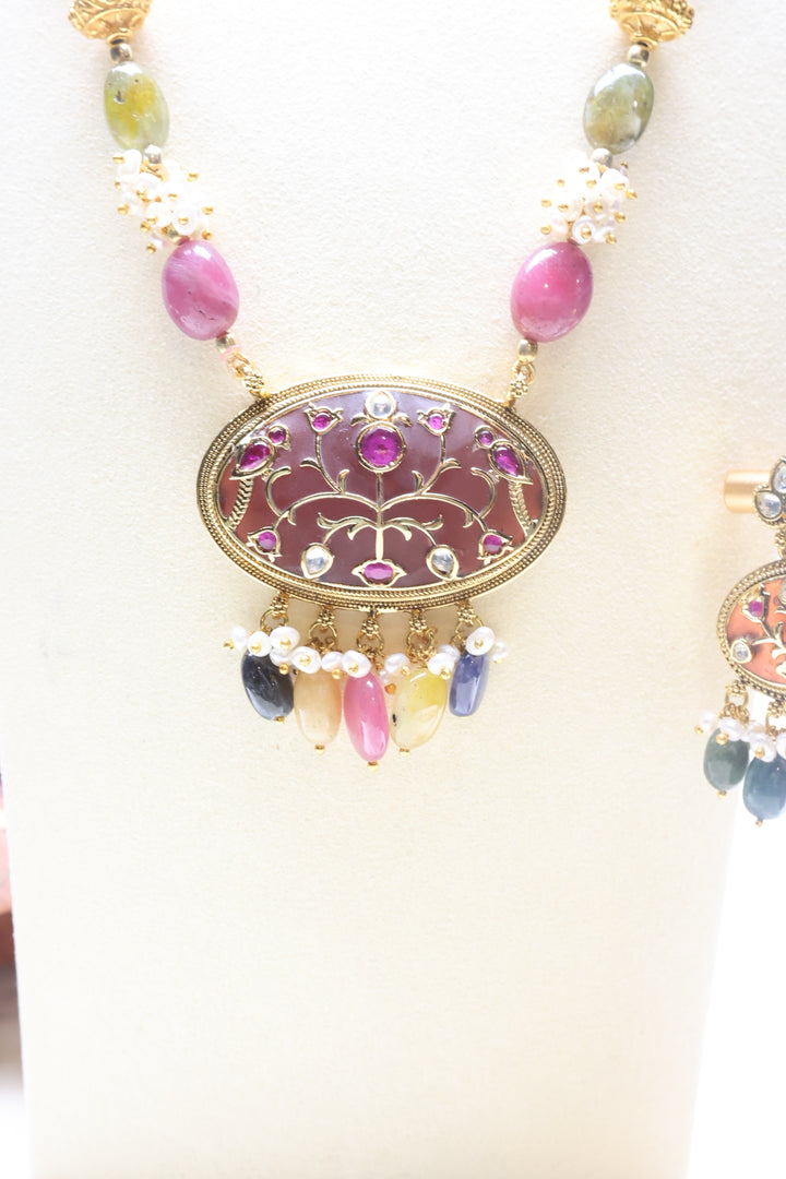 92.5 Silver East-West Oval Fusion Mala (102 gms) [12520]