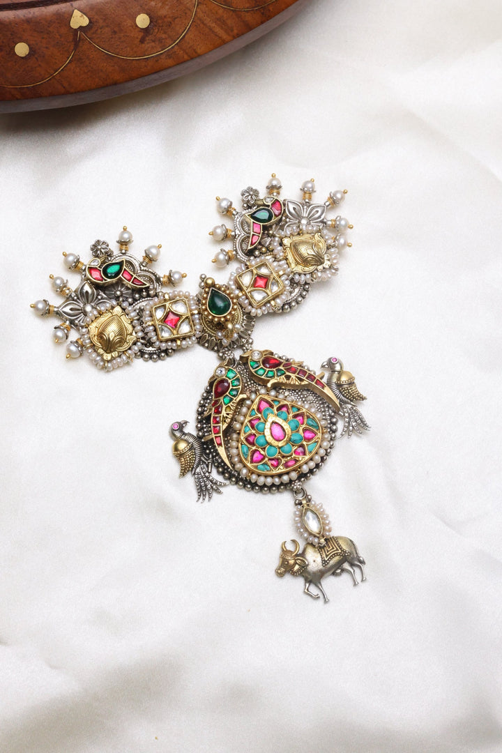 92.5 Silver Two-tone fusion pendant (83 gms) [11973]