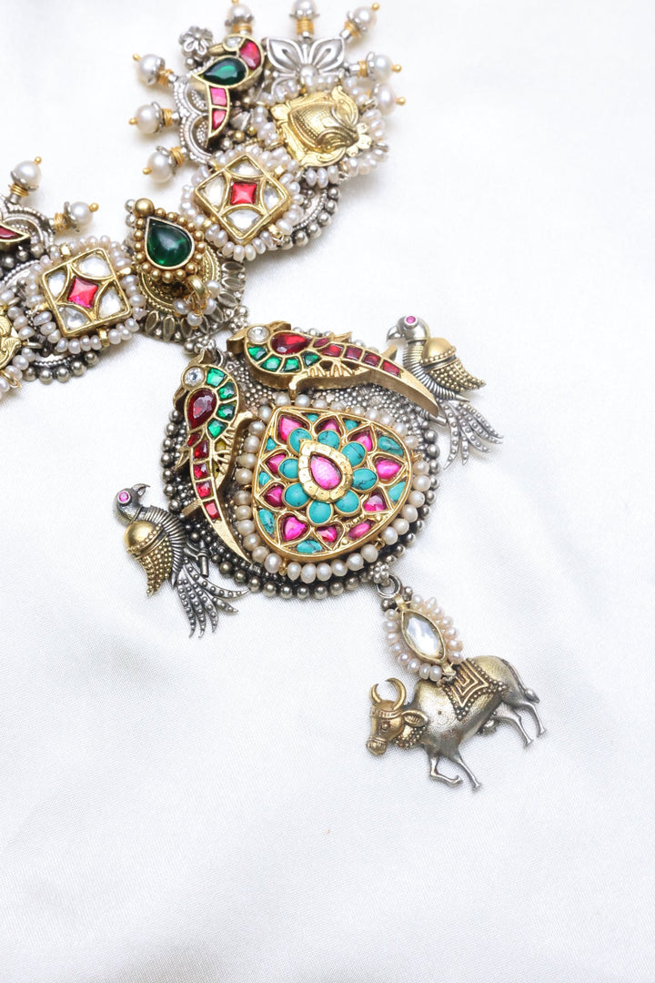 92.5 Silver Two-tone fusion pendant (83 gms) [11973]