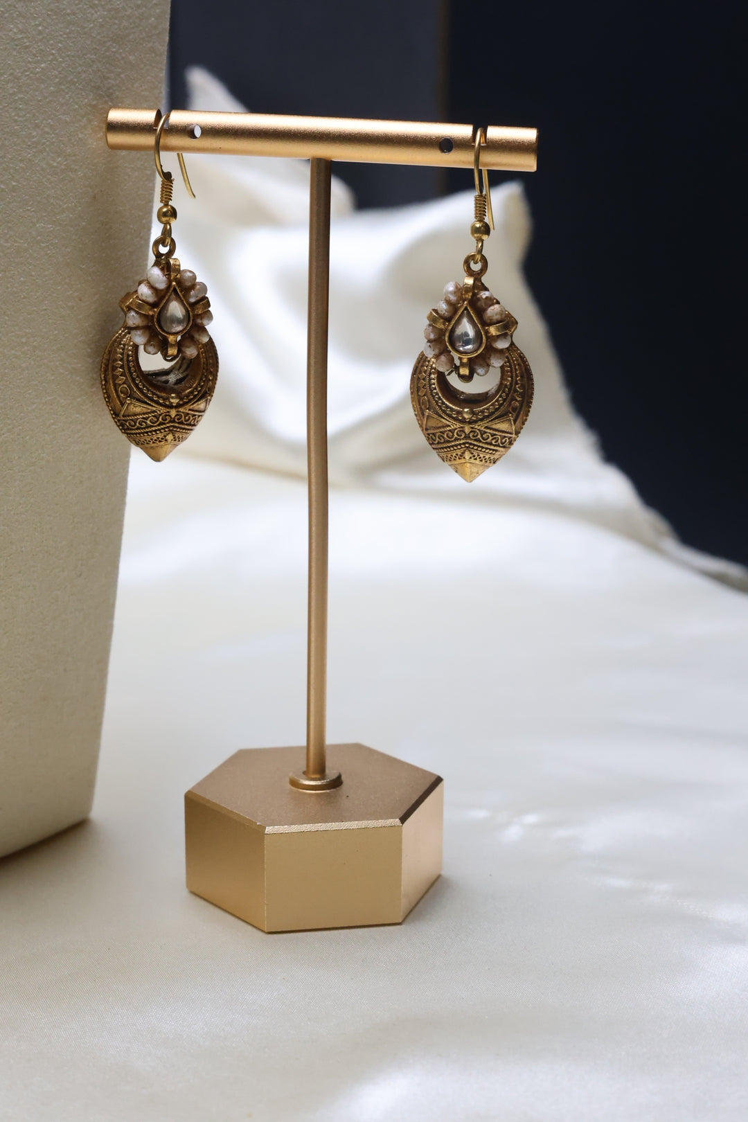 92.5 Silver Temple Necklace set (110 gms) [12779]